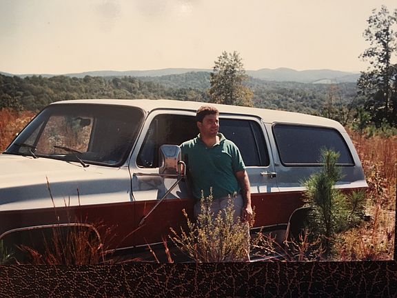 View in 1985. Woods today.