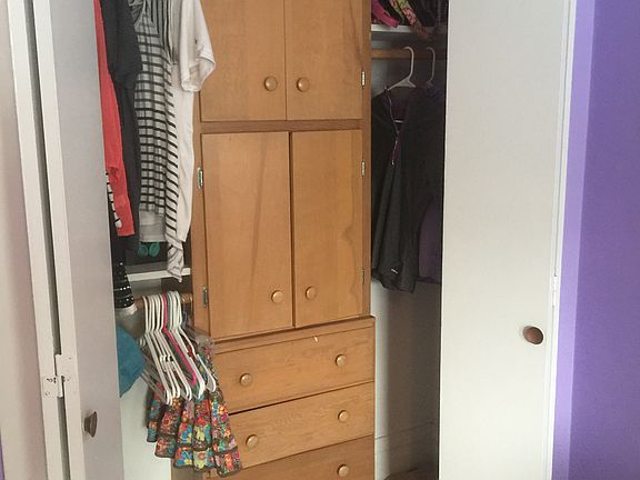Built in closet in bedroom 3