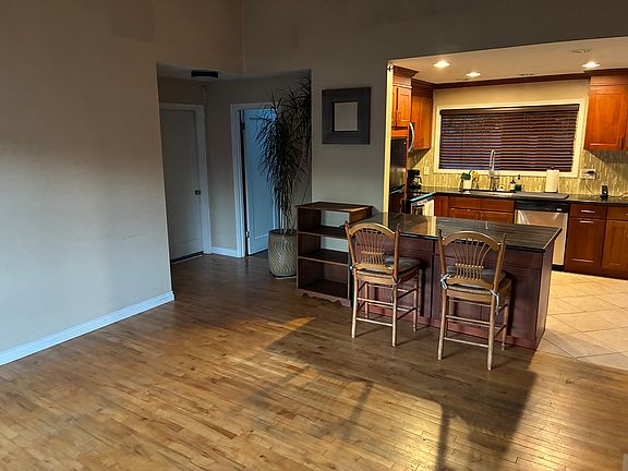 Open living room and kitchen.