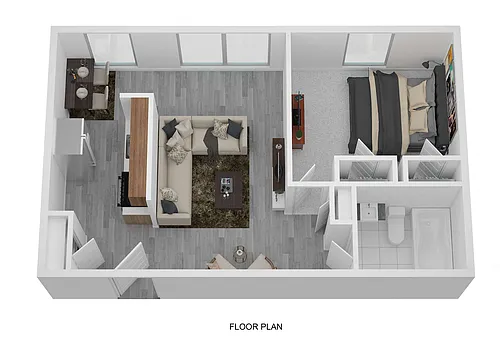 Floor plan 1 Bedroom