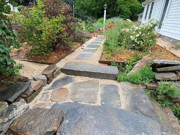 Front walk to southern access