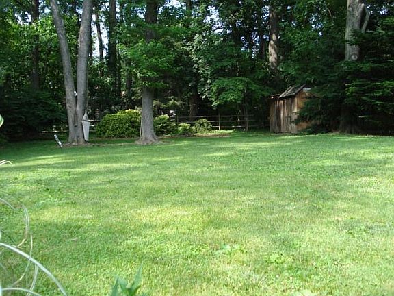 back yard with 2 sheds