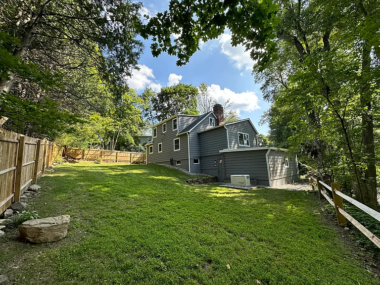 The back yard.