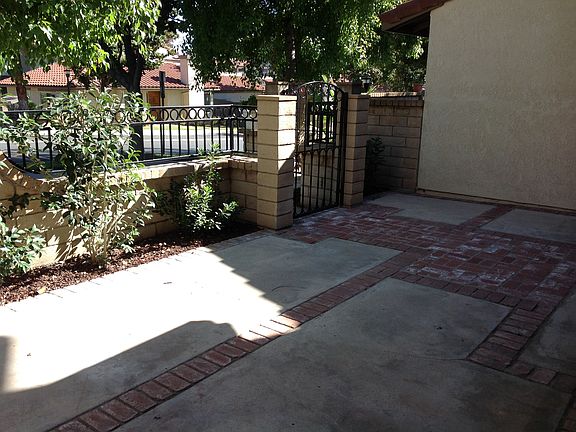 Gated Front Patio