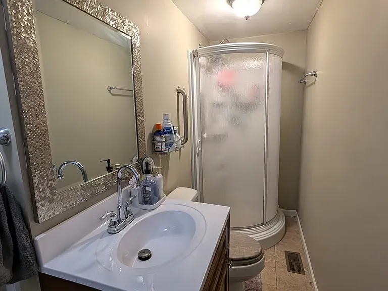 Full bathroom with shower