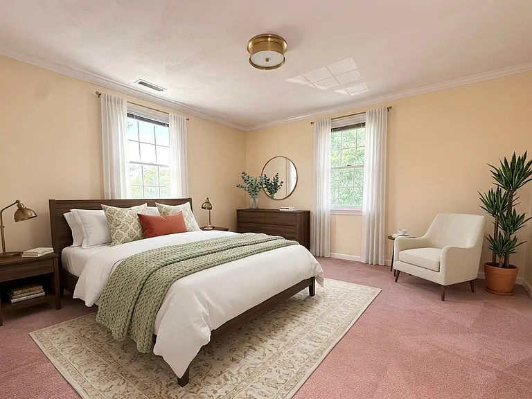 COMING SOON: FRESH NEW FLOORING replacing second-floor carpets! Upstairs: 3 large bedrooms, full bath, and PRIMARY BEDROOM with ENSUITE BATH, plus second-floor washer/dryer. Virtually Staged.