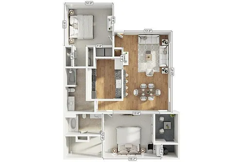 Floor plan 2B2