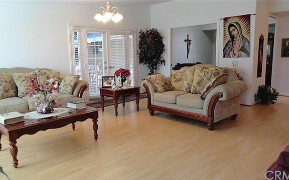 Living room view from front door