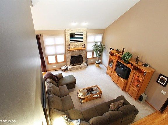 Two story family room