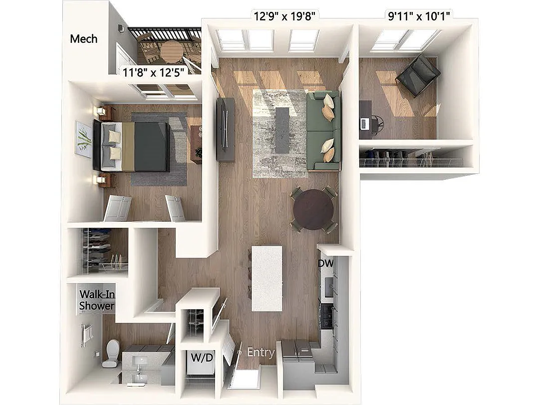 Floor plan AM19D-925sf-2204-2404
