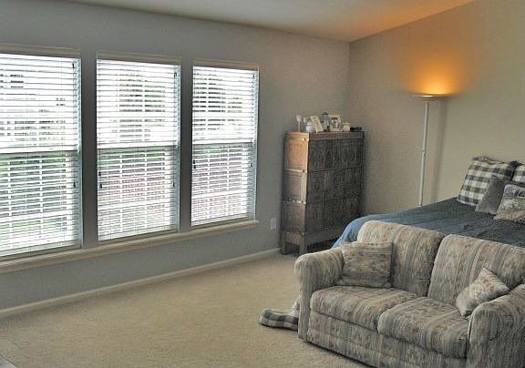 Master suite is huge