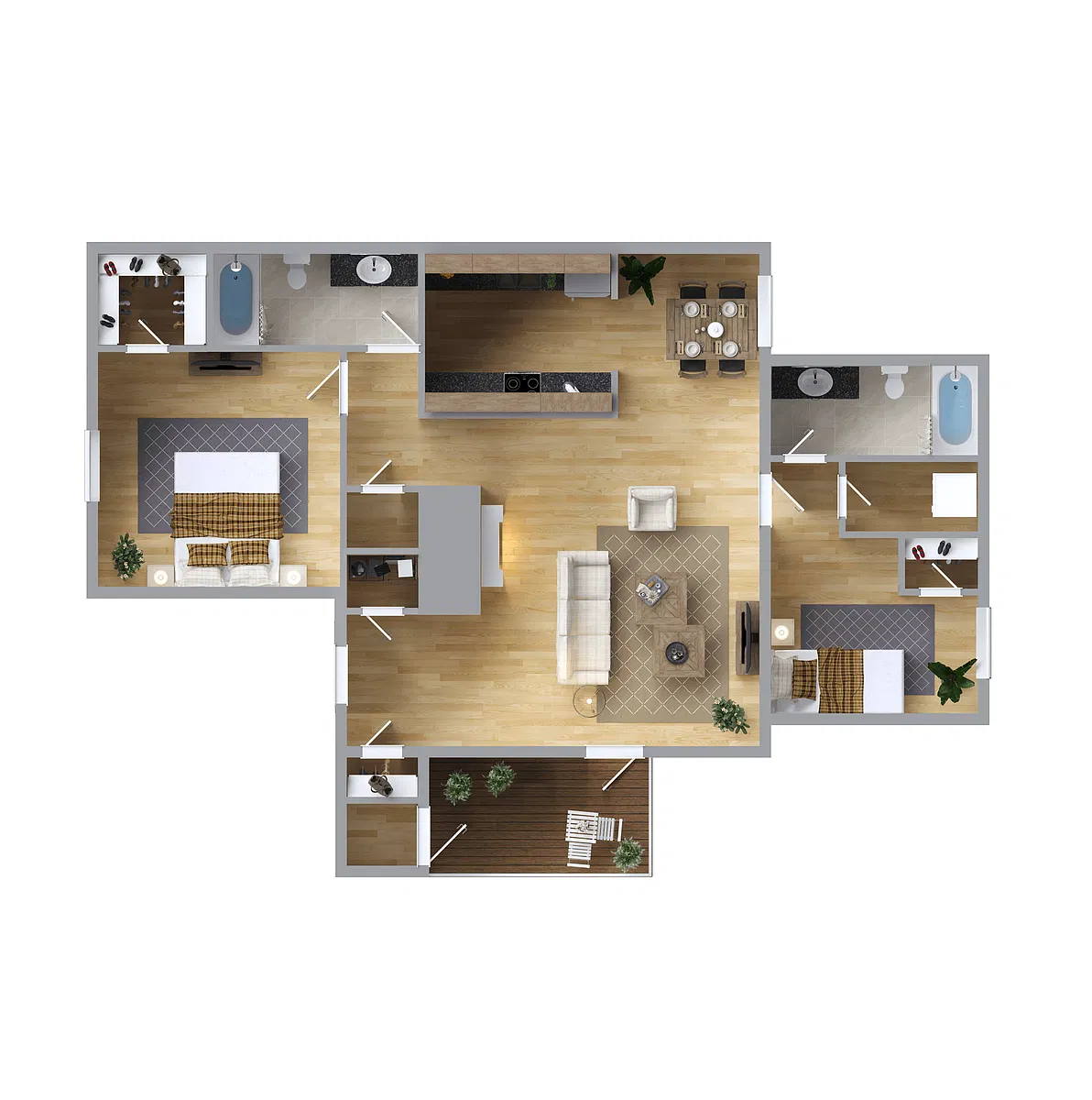 Floor plan B2 Garden