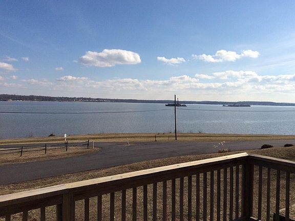 View from deck of commercial shipping in the channel