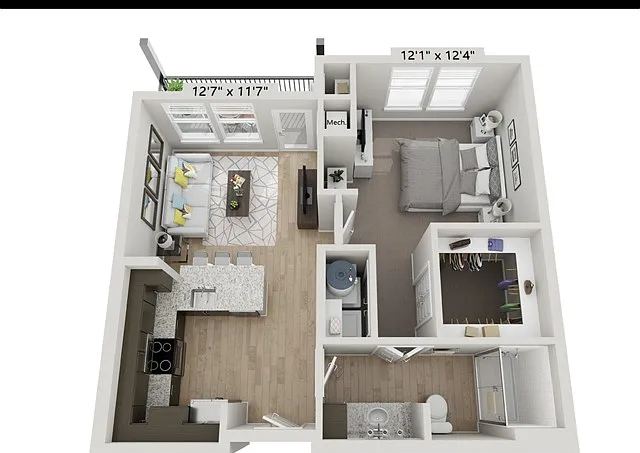 A1-1BR/BA | 1x1 | 655 sq ft A1-1BR/BA | 1x1 | 655 sq ft