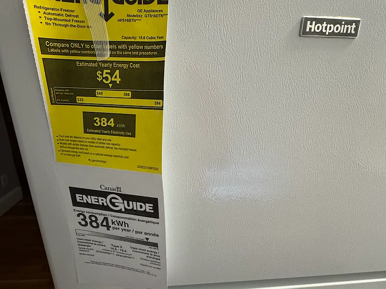 Brand New Fridge - stickers still on it