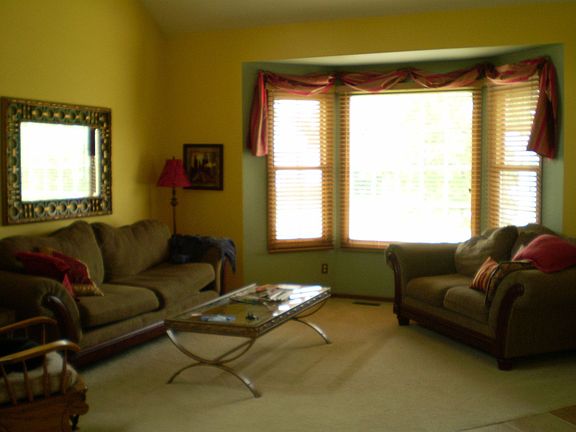 Living Room with Bay Window