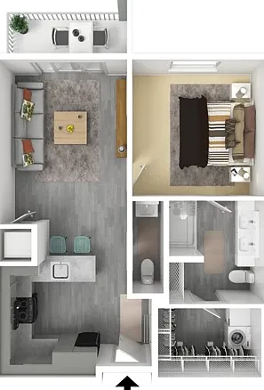1 Bedroom A 1 Bedroom A