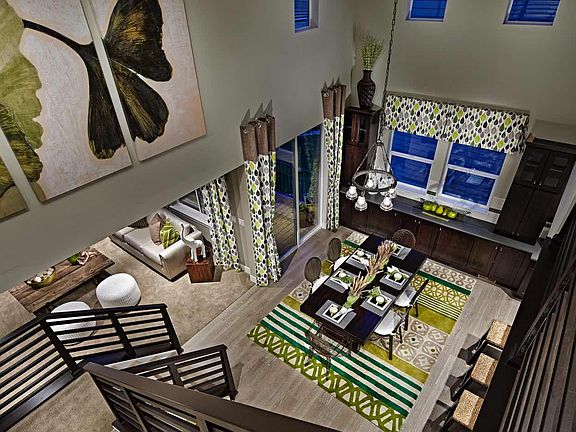 Example of Residence 4004 Open 2-Story Ceilings - Colors and materials will vary on actual home.