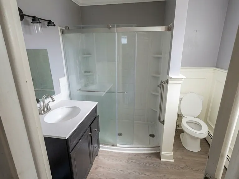 primary bathroom - digitally altered to remove personal belongings