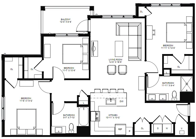 Floor plan C1