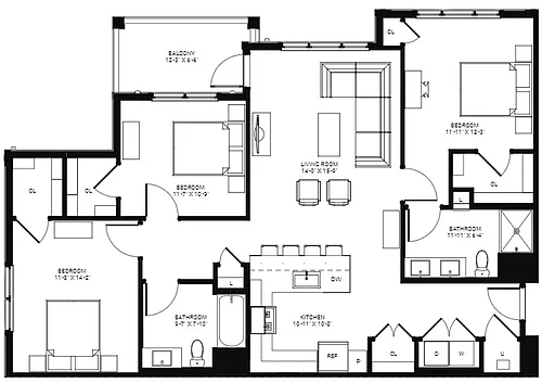 Floor plan C1