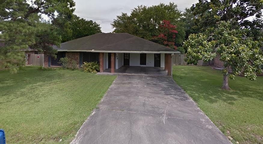 Front of the house, carport