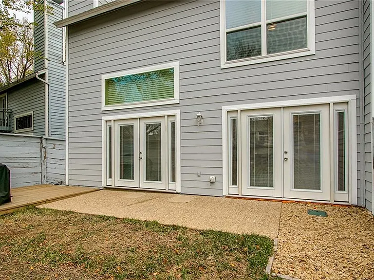 French Doors at the back