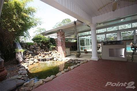 Water Fall at back patio