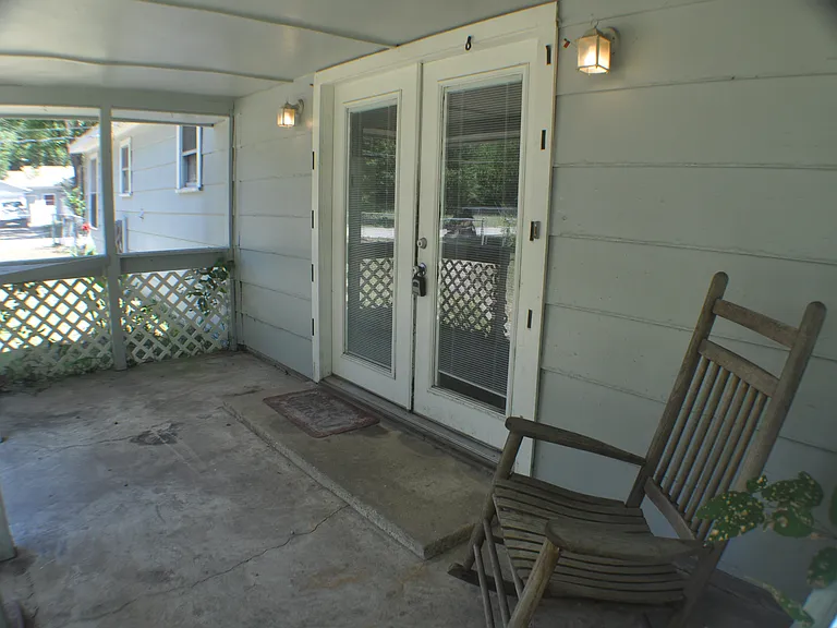 Covered back porch