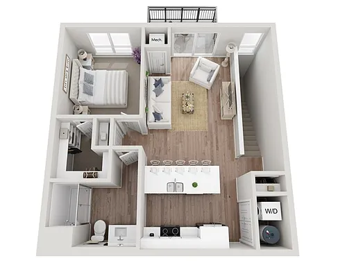 Floor plan 1BR B