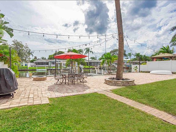 Nice yard for your pets, dining outside and cooking out. Complete with market lights to set the ambiance.