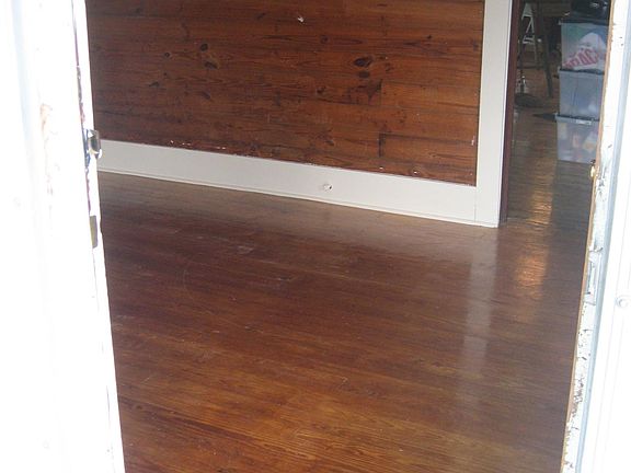 Entry into home through front door.