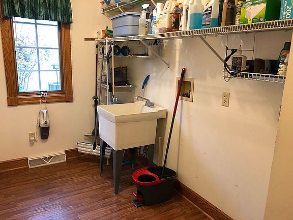 Bright laundry and storage