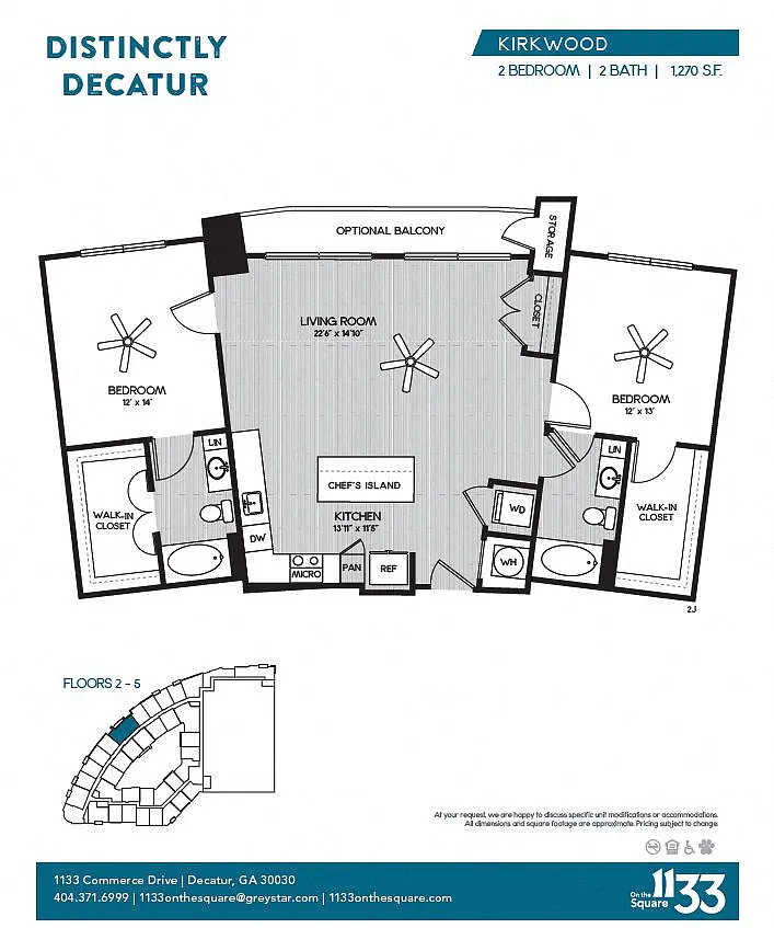 Floor plan 2J Kirkwood