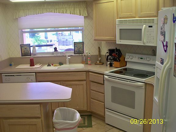Kitchen overlooking Pool
