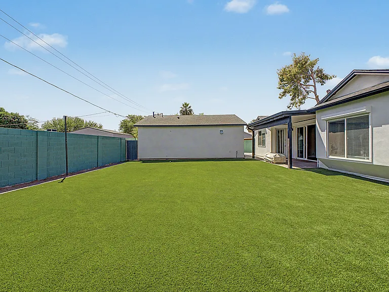 Backyard AstroTurf / Side of Casita
