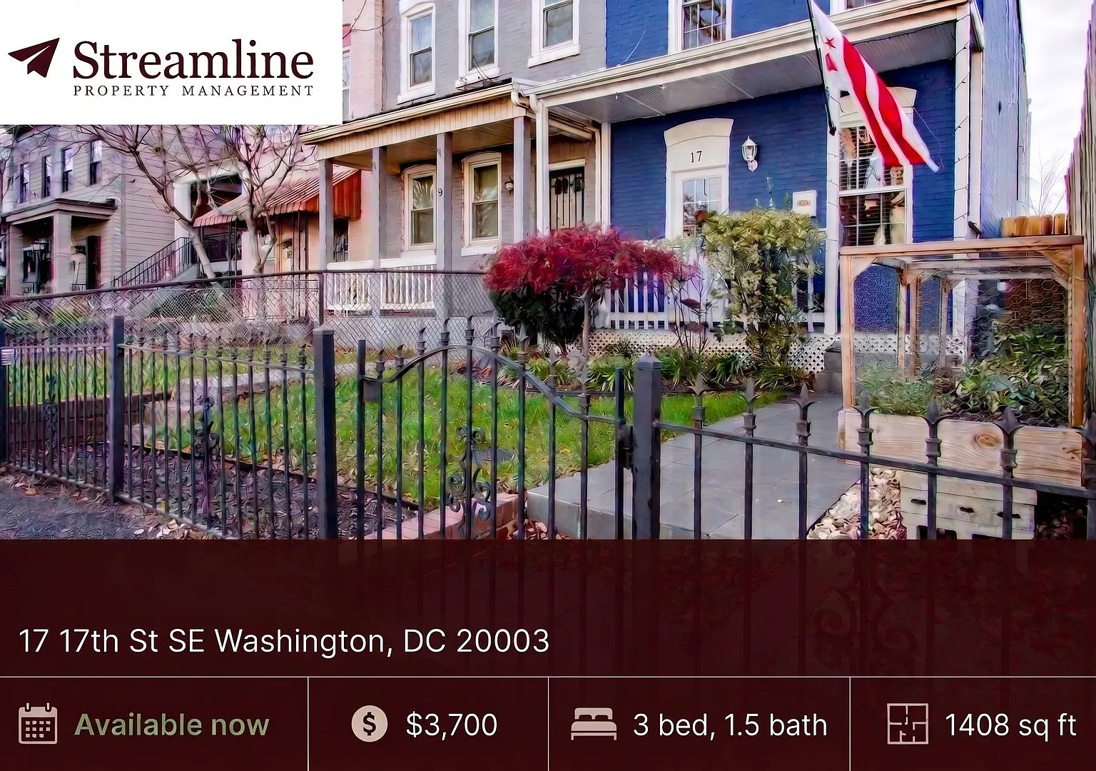 Spacious 3BR/1.5BA Rowhome on Capitol Hill's Doorstep — Photo 1