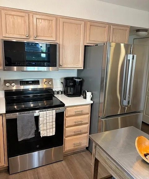 Stainless steel appliances new as of 7/2025.