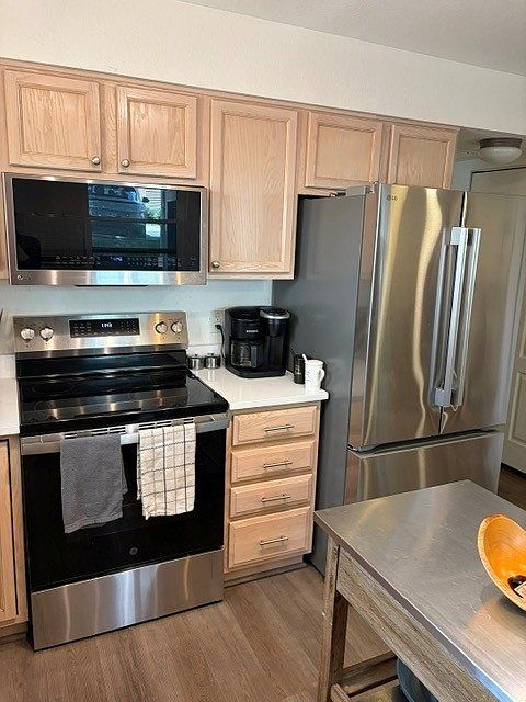 Stainless steel appliances new as of 7/2025.