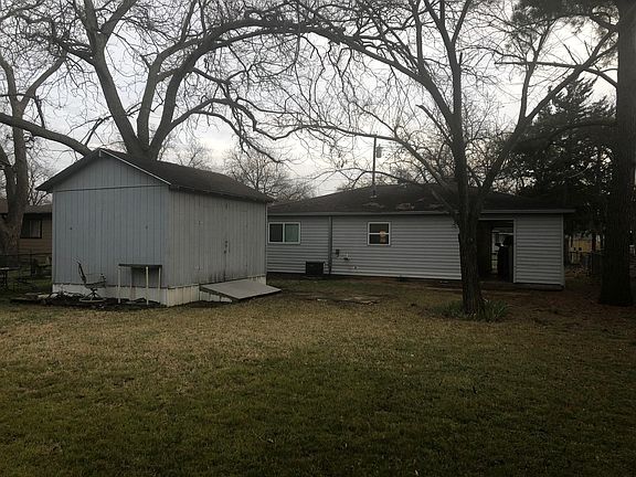 View of the house from the backyard