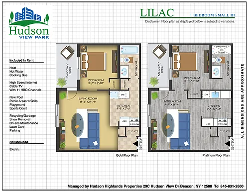 Floor plan 1 BR SM III Lilac