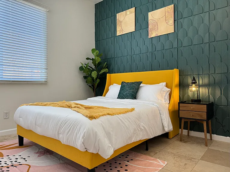 cozy third bedroom with modern style decor