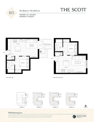 Floor plan 1 Bedroom 1 Bed 1 Bath 2