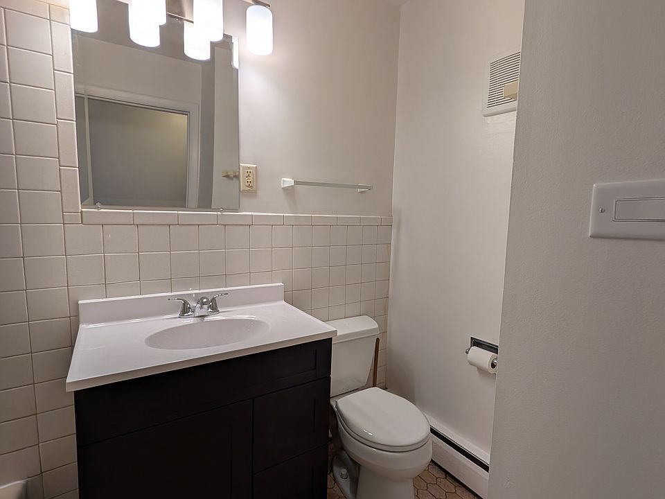 Bathroom with new vainty and lights