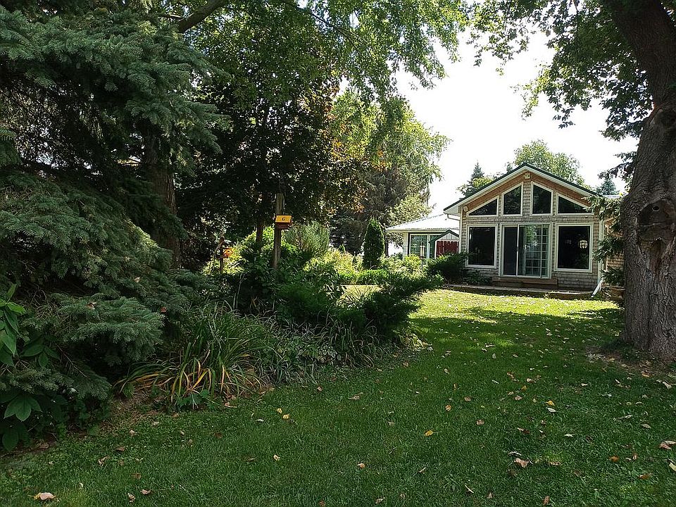 Backyard view from firepit