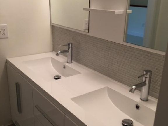 Updated bathrooms