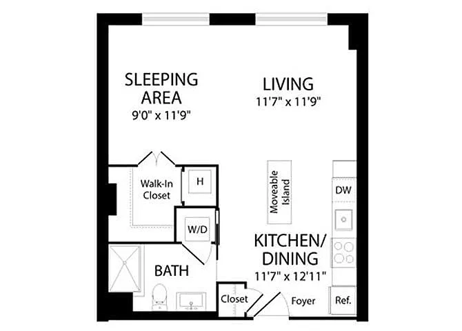 Floor plan Studio-S7