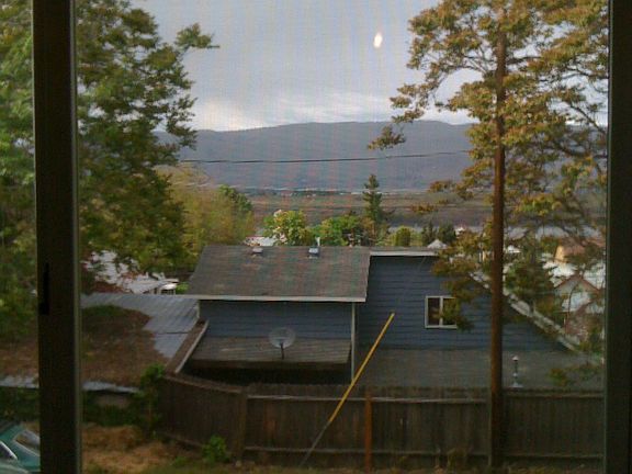Living Room View of Columbia Gorge Hills Looking North
