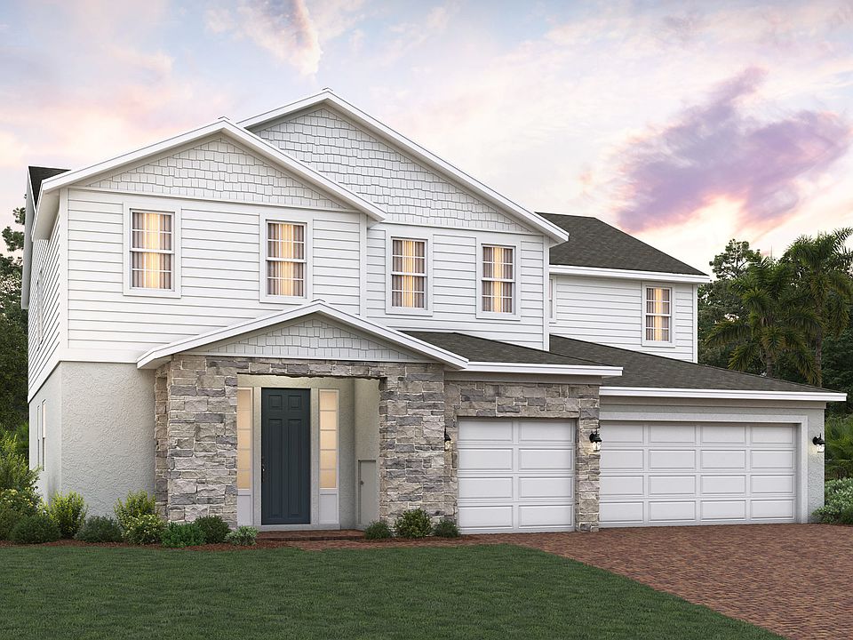 Lennox elevation 3 shown with optional stone