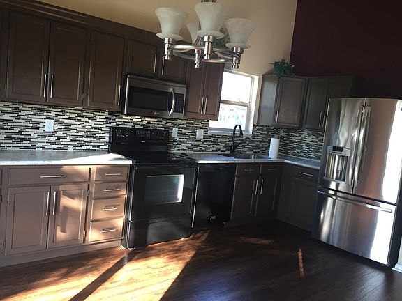 Lots of natural light in the eat in kitchen